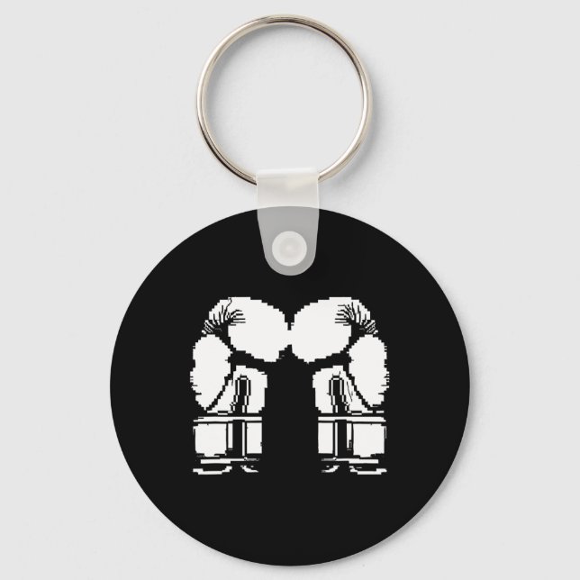 Chaveiro Luvas de Kickboxing Pixel Art Sanda (Frente)