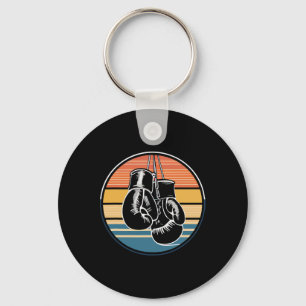 Chaveiro Luvas Penduradas de Boxe Retro Kickboxing Amor pel