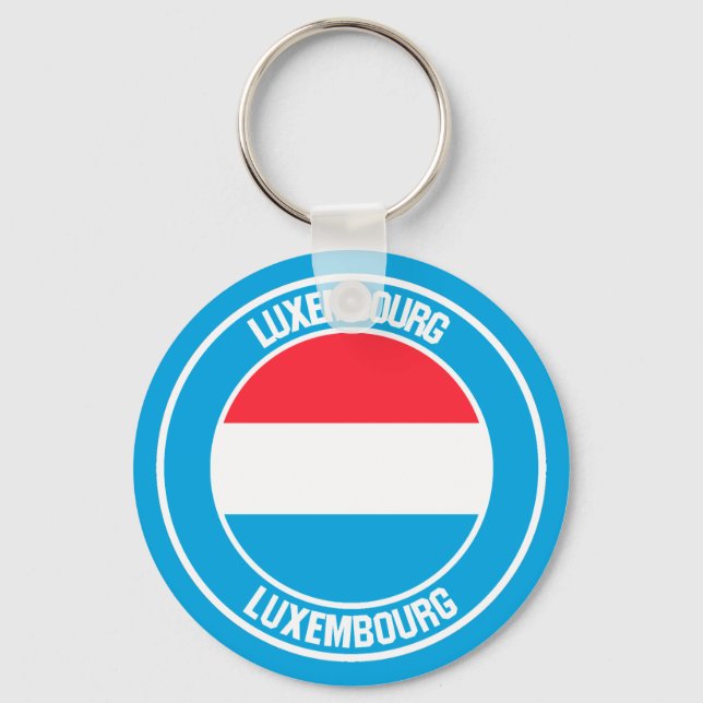Chaveiro Luxemburgo Round Emblem (Frente)