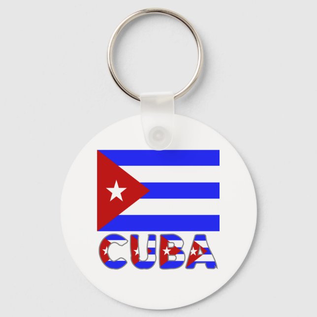 Chaveiro Luz da Bandeira e Palavra de Cuba (Frente)