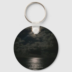 Chaveiro Luz Da Lua Que Se Reflete No Oceano