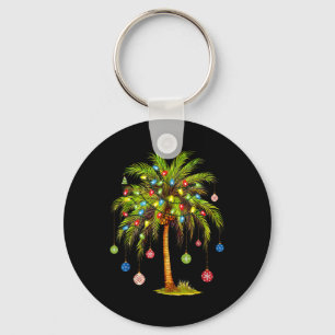 Chaveiro Luz de árvore de palmeira de Natal Havaiano Tropic