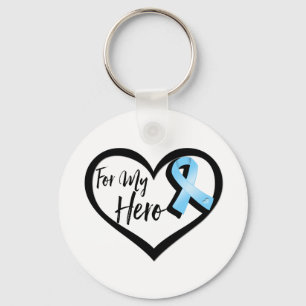Chaveiro Luz - fita azul da consciência para meu herói