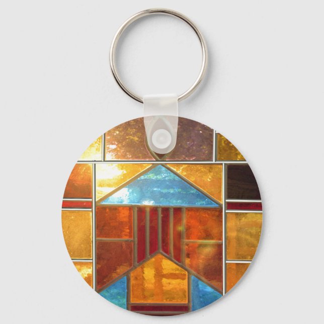 Chaveiro Luz mágica que sai das janelas da Igreja (Frente)