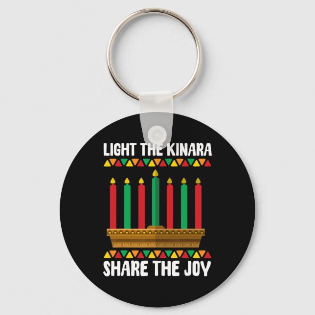 Chaveiro Luz Os Kinara Compartilham A Joy Kwanzaa Candhold (Frente)