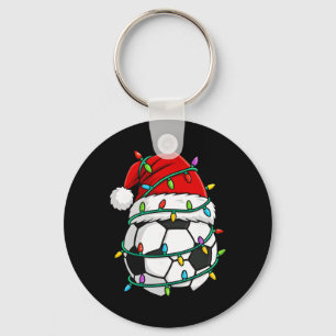 Chaveiro Luzes de Chapéu de Natal Futebol Santa Esportes Xm