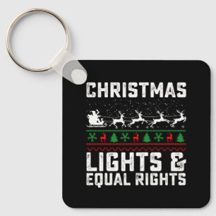 Chaveiro Luzes de Natal e Igualdade de Direitos Feminista