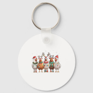 Chaveiro Luzes de Natal Frango Papai Noel Árvore de Natal E