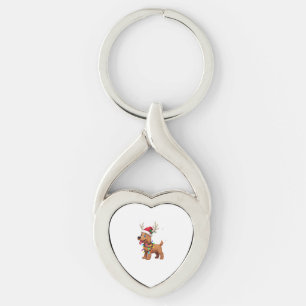 Chaveiro Luzes de Natal Soft Coated Wheaten Terrier Cachorr