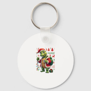 Chaveiro Luzes de Natal Tartaruga Papai Noel Feio Natal Tar