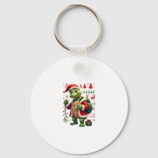 Chaveiro Luzes de Natal Tartaruga Papai Noel Feio Natal Tar