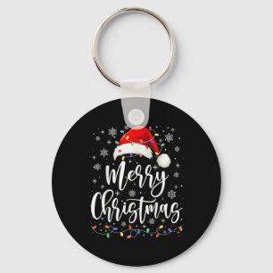 Chaveiro Luzes Feliz Natal Vermelho Papai Noel Família Pija