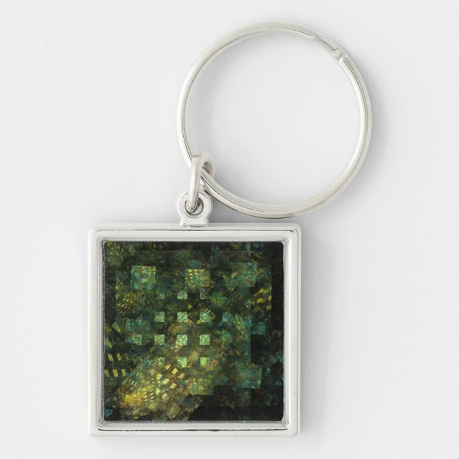 Chaveiro Luzes na Cidade Abstrato Art Small (Frente)
