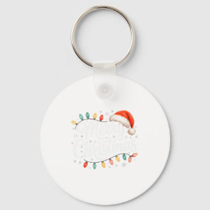 Chaveiro Luzes Vermelhas de Natal Chapéu de Papai Noel Nata