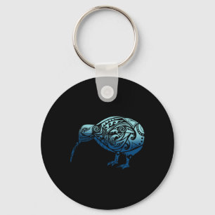 Chaveiro Lynesia Maori Kiwi Pássaro Oceano Azul Nova Zelând