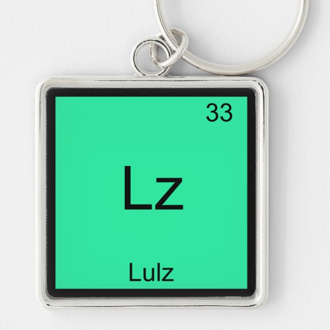 Chaveiro Lz - Lulz Funny Meme Chemistry Elemento T-Shirt (Frente)