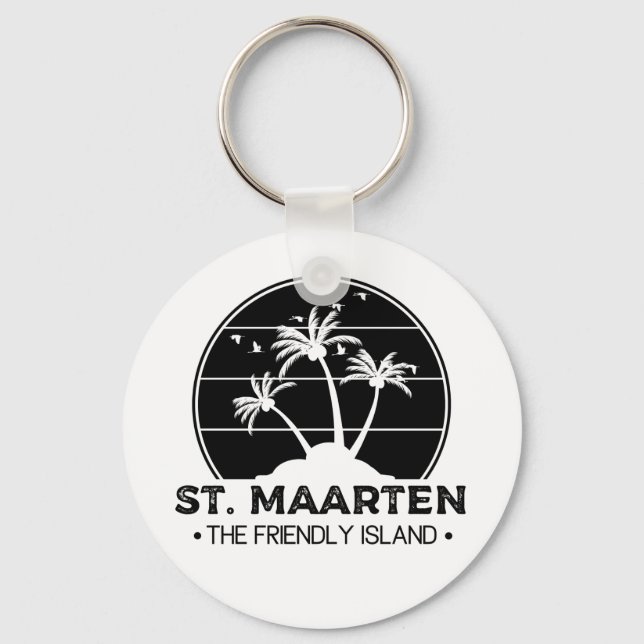 Chaveiro Maarten, a ilha amigável Sint Martin (Frente)