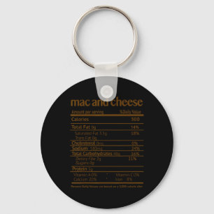 Chaveiro Mac E Queijo Fatos De Nutrição De Comidas Engraçad