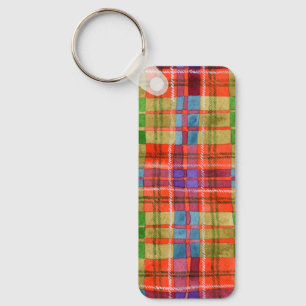 Chaveiro MAC RAE TARTAN Pulseira de Metal Retangular com Ch
