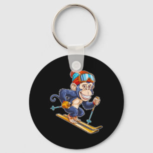 Chaveiro Macaco De Cartoon Com Pele