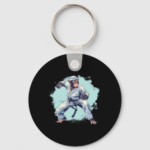 Chaveiro Macaco de Karatê Artes Marciais Kickboxing Judô Mm