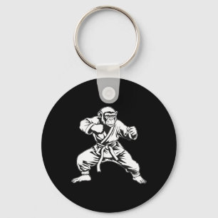 Chaveiro Macaco de Karatê Taekwondo Kickboxing Mma Judô Mac