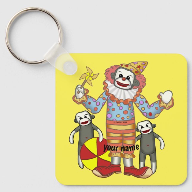 Chaveiro Macaco de Meia Palhaço  (Frente)