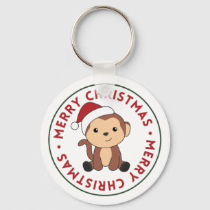 Chaveiro Macaco Natal Neve Inverno Macacos Macacos Macacos