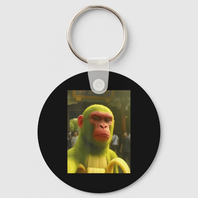 Chaveiro Macaco shimpanzini bananini meme italiano brainrot (Frente)