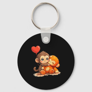 Chaveiro Macaco soca bebê bebê fofo animal engraçado grande