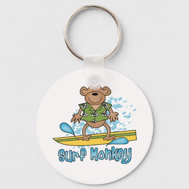 Chaveiro Macaco surf (Frente)