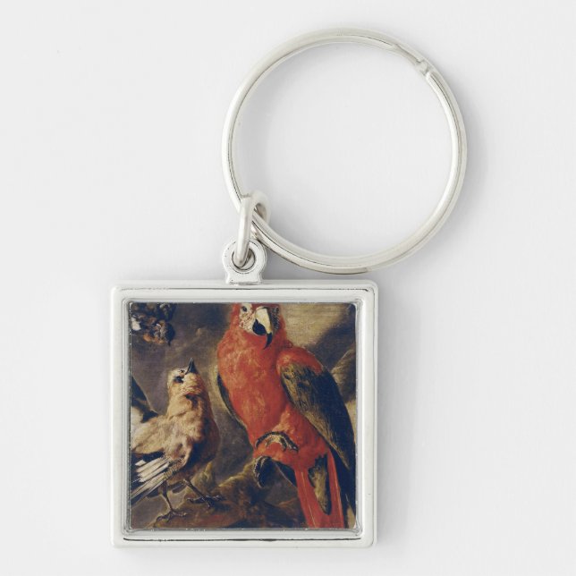 Chaveiro Macaw e Bullfinch (Frente)