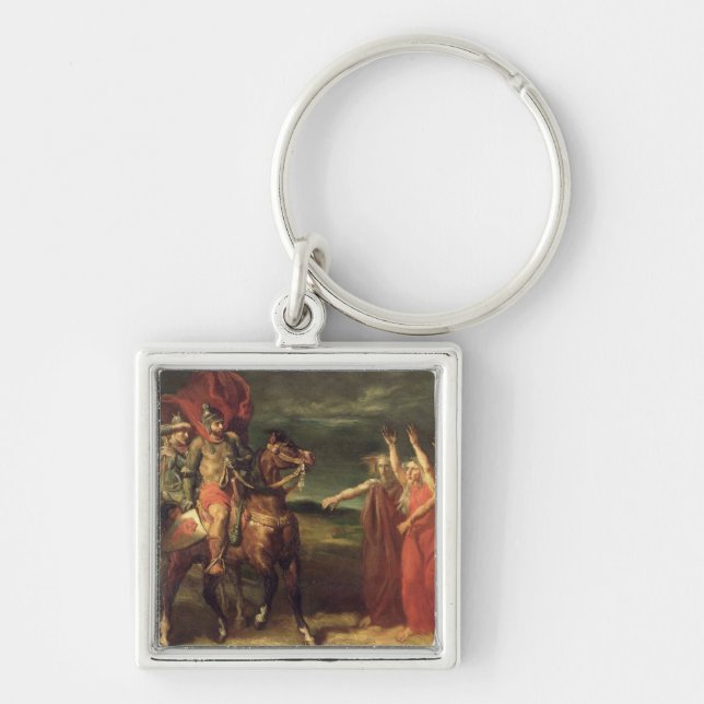 Chaveiro Macbeth e as três bruxas, 1855 (Frente)