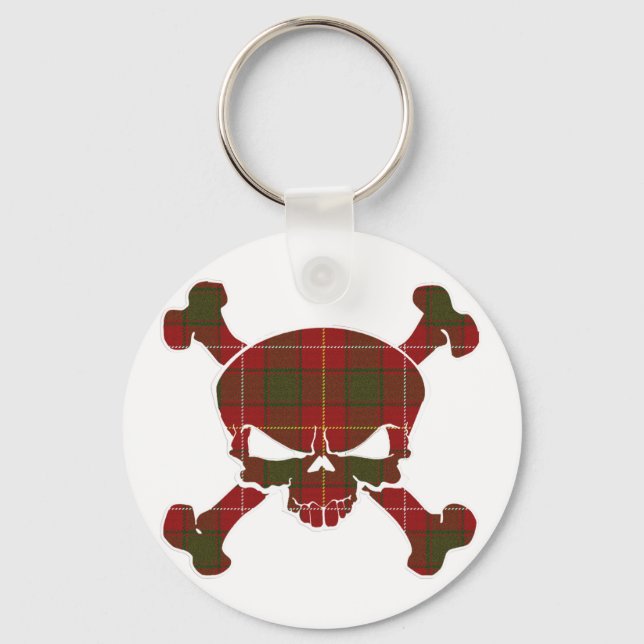Chaveiro MacFie Tartan Skull Sem Banner (Frente)