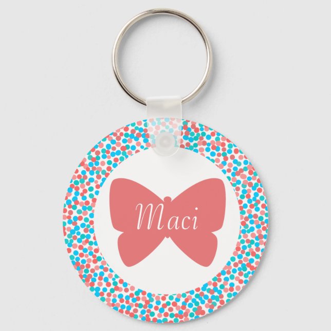 Chaveiro Maci Butterfly Dots (Frente)
