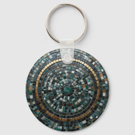 Chaveiro Macro de Parede Mosaica Circular Luxuriosa