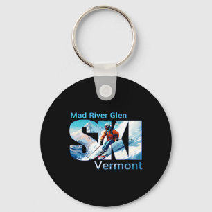 Chaveiro Mad River Glen Férias de Esqui Legal Ski Outdoor S