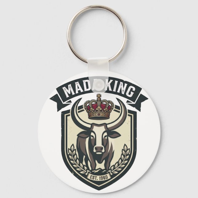 Chaveiro MADA KING | Malagasy Zebu Madagascar (Frente)
