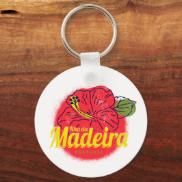 Chaveiro Madeira Hibiscus Fllower Island Portugal Souvenir