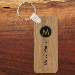 Chaveiro Madeira legante como chaves com nome