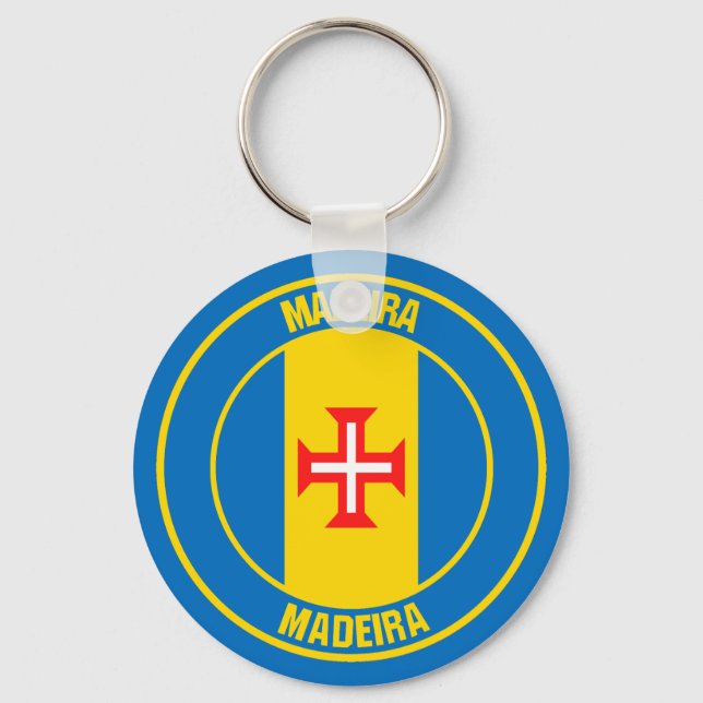 Chaveiro Madeira Round Emblem (Frente)