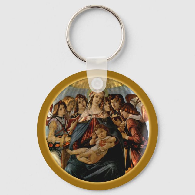 Chaveiro Madona do Pomegranato - Botticelli (Frente)