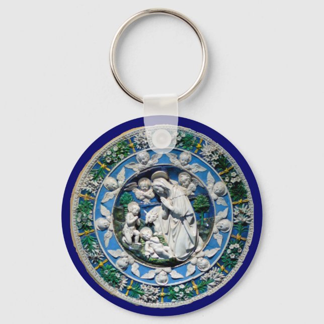 CHAVEIRO MADONNA COM CRIANÇAS E ÂNGULOS (Frente)