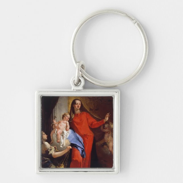 Chaveiro Madonna do rosário (óleo em canvas) (Frente)