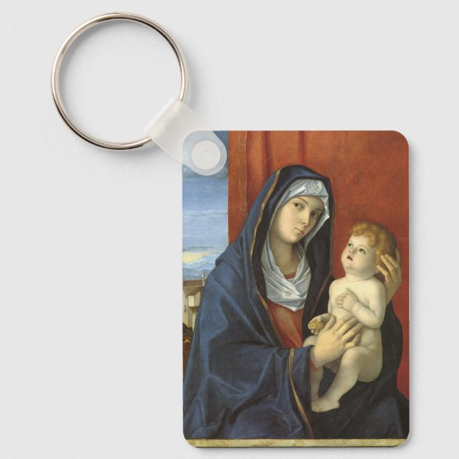 Chaveiro Madonna e Child por Giovanni Bellini (Frente)