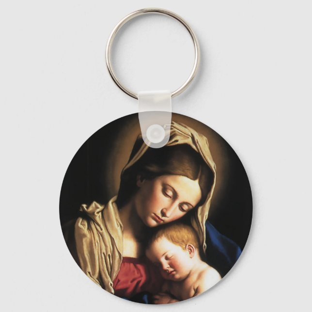 CHAVEIRO MADONNA E CRIANÇA (Frente)