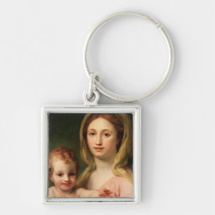 Chaveiro Madonna e criança com dois anjos, 1770-73