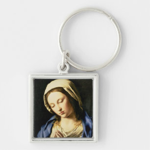 Chaveiro Madonna na oração (óleo em canvas)