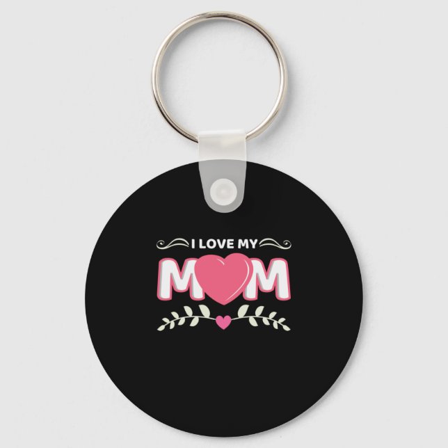 Chaveiro Madre Art I Love My Mãe (Frente)