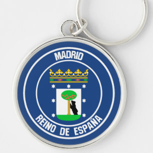 Chaveiro Madrid Round Emblem